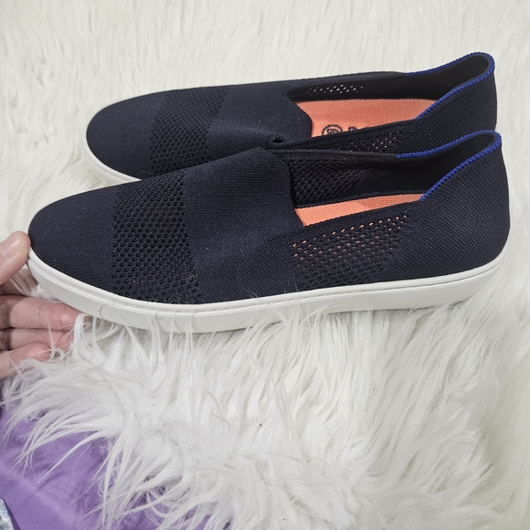 Rothy's The Sneaker in Maritime Navy Lattice Stitch Sz 10 - Picture 4 of 8
